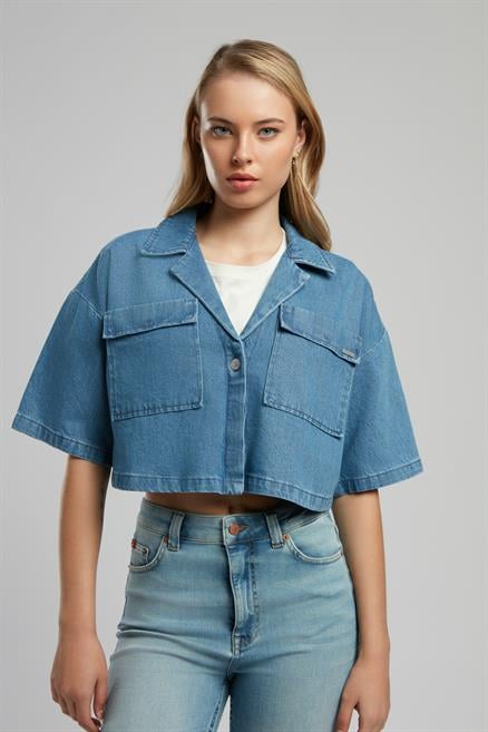 Loren 2 Kadın Jean Ceket Denim