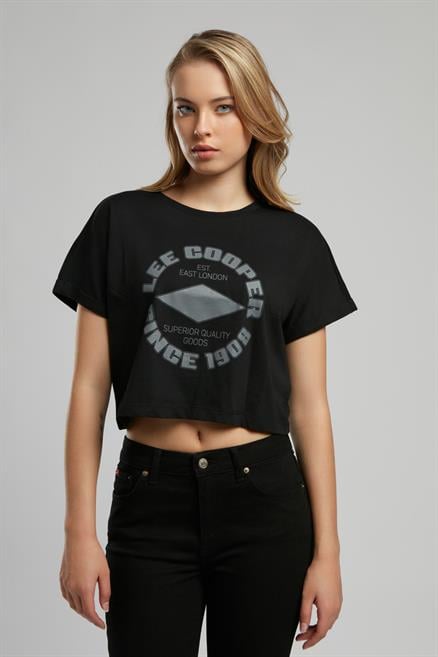 Lorina Kadın O Yaka T-Shirt Siyah
