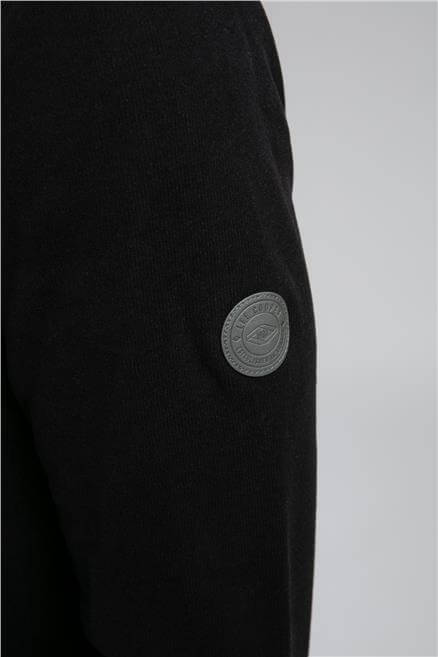 Luke Erkek Dik Yaka Sweatshirt Siyah