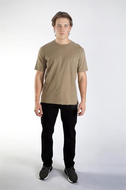 Marelo Erkek %100 Pamuk O Yaka T-Shirt Vizon