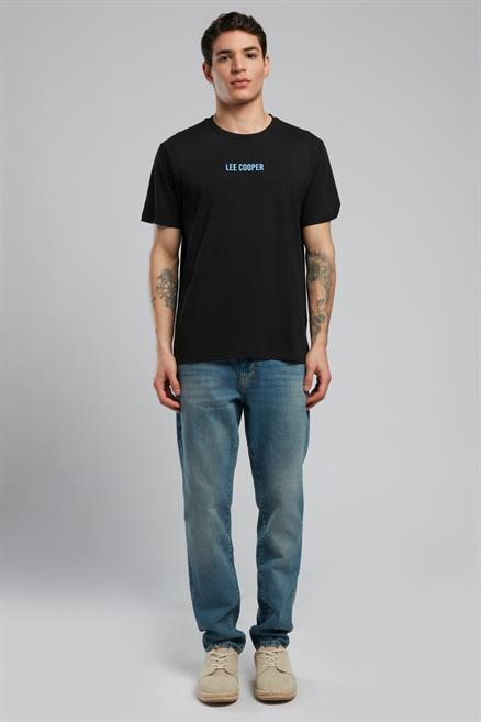 Maxwell Erkek %100 Pamuk O Yaka T-Shirt Siyah