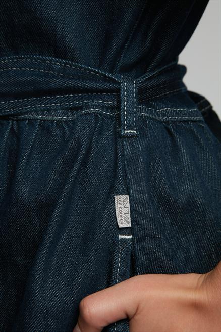 Maya 1 Kadın %100 Pamuk Jean Elbise Denim