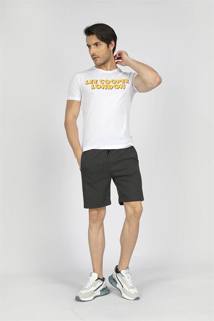 Mike Erkek %100 Pamuk O Yaka T-Shirt Beyaz