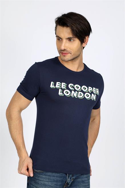 Mike Erkek %100 Pamuk O Yaka T-Shirt Lacivert