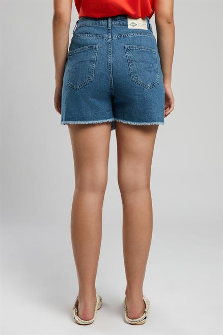 Mila Kadın %100 Pamuk Jean Şort Etek Denim