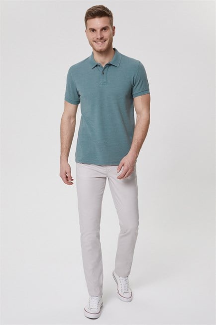 Miless Erkek Polo Yaka T-Shirt Yeşil