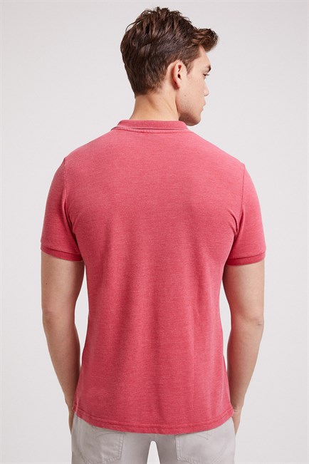 Miless Erkek Polo Yaka T-Shirt Kırmızı