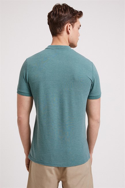 Miless Erkek Polo Yaka T-Shirt Yeşil