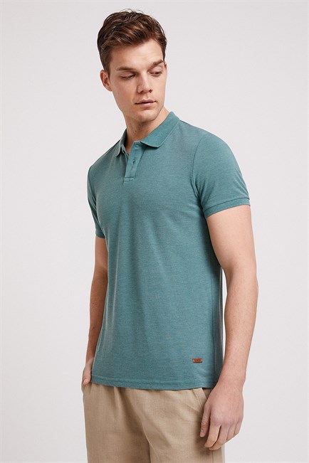 Miless Erkek Polo Yaka T-Shirt Yeşil