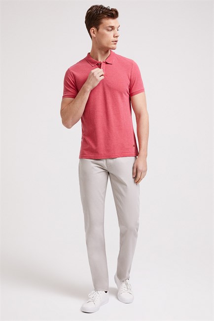 Miless Erkek Polo Yaka T-Shirt Kırmızı