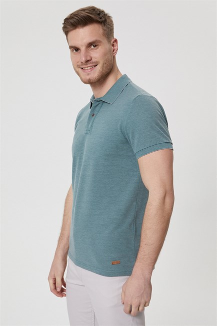 Miless Erkek Polo Yaka T-Shirt Yeşil