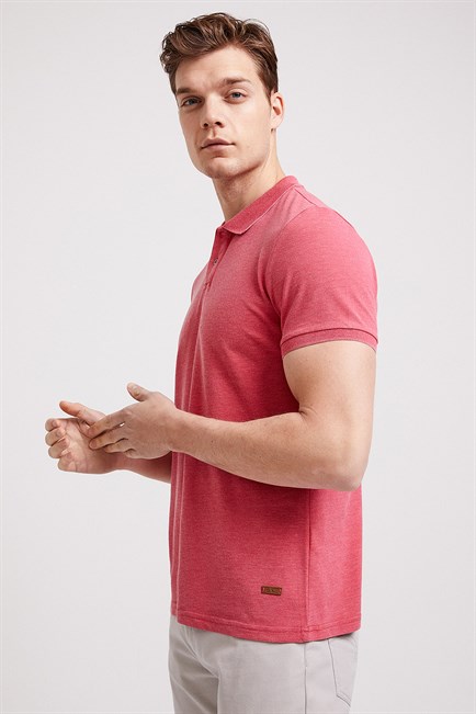 Miless Erkek Polo Yaka T-Shirt Kırmızı