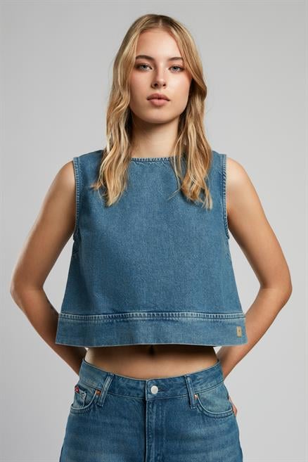 Naomi Kadın %100 Pamuk Jean Bluz Denim