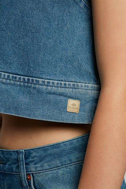 Naomi Kadın %100 Pamuk Jean Bluz Denim