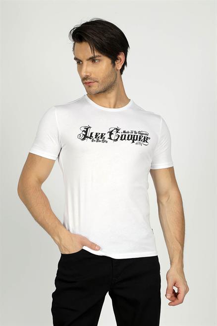 Nero Erkek %100 Pamuk O Yaka T-Shirt Beyaz