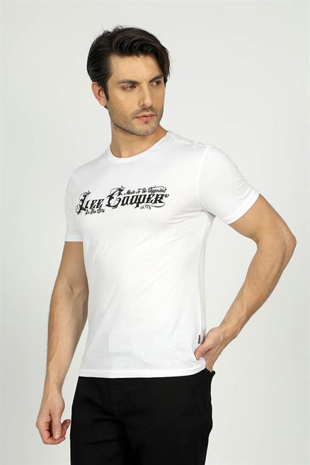 Nero Erkek %100 Pamuk O Yaka T-Shirt Beyaz