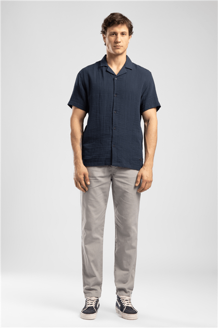 New Beach Chıno Erkek Regular Straight Fit Pantolon Gri