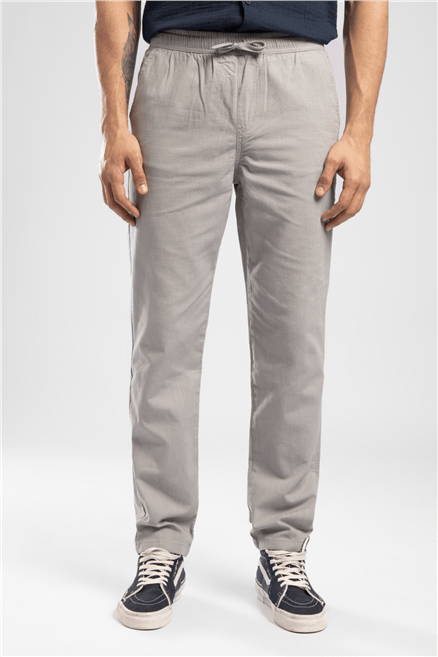 New Beach Chıno Erkek Regular Straight Fit Pantolon Gri
