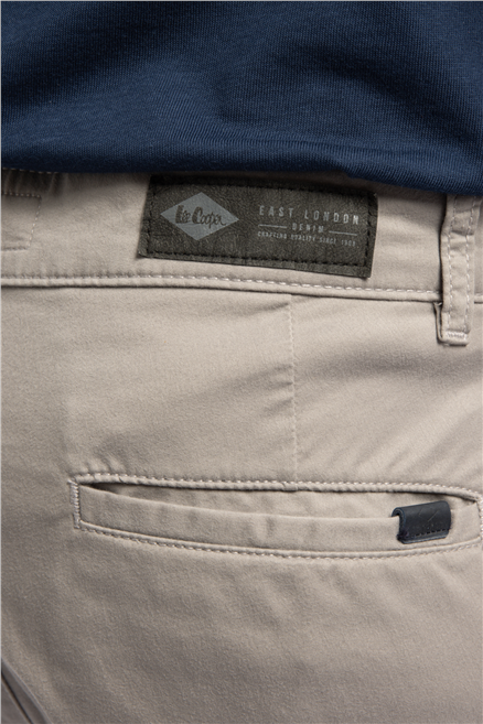 New Chıno 2 Erkek Slim Straight Fit Pamuklu Pantolon Gri