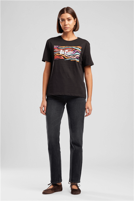 New Diana Kadın High Rise Straight Fit Jean Pantolon Antrasit