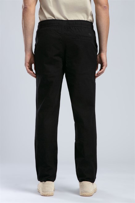 NEW Erkek Regular Straight Fit Pantolon Siyah