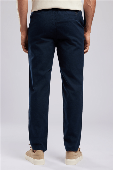 New Erkek Regular Straight Fit Pantolon Lacivert