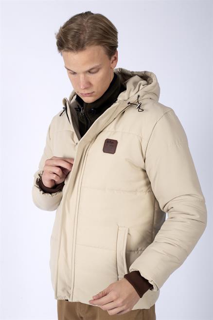 New Glory Erkek Şişme Mont Bej