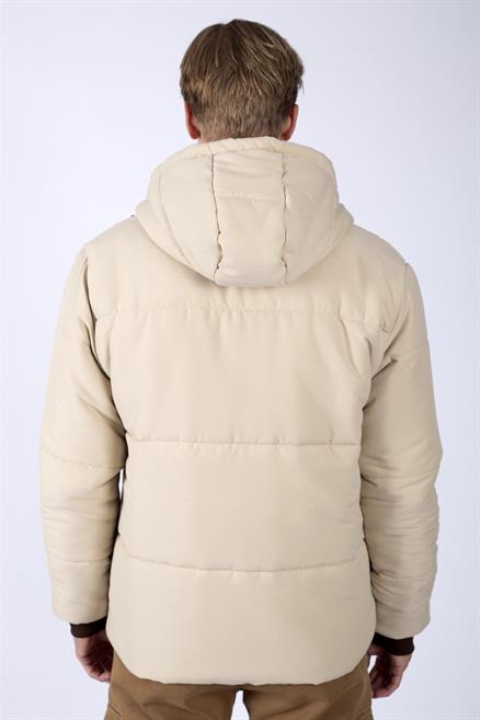 New Glory Erkek Şişme Mont Bej