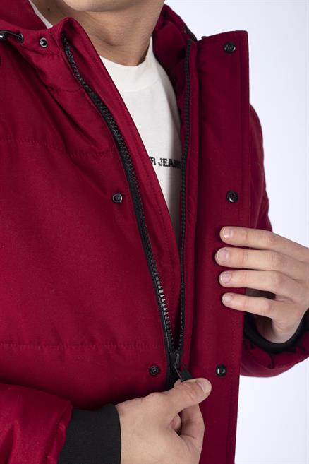 New Glory Erkek Şişme Mont Bordo