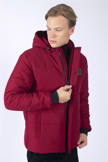 New Glory Erkek Şişme Mont Bordo