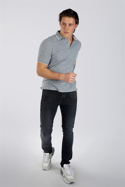 New Jake Erkek Pike Polo Yaka T-Shirt Pastel Mavi