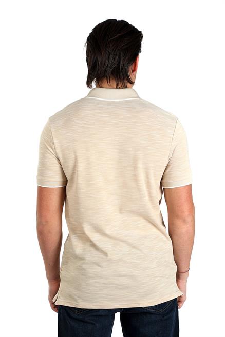 New Jake Erkek Pike Polo Yaka T-Shirt Bej