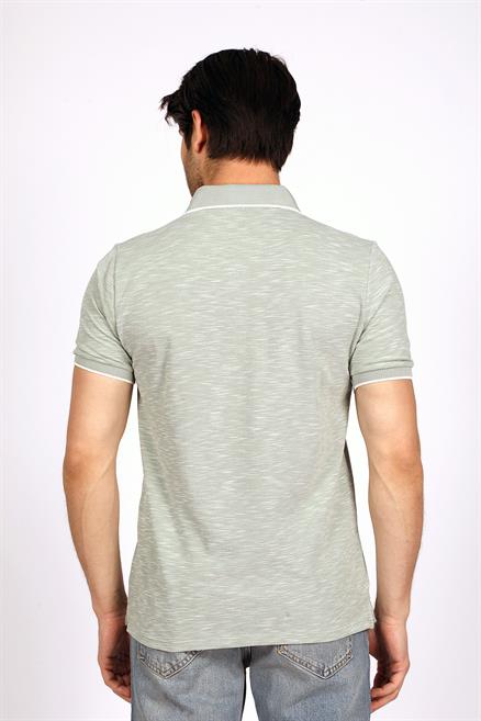 New Jake Erkek Pike Polo Yaka T-Shirt Pastel Yeşili