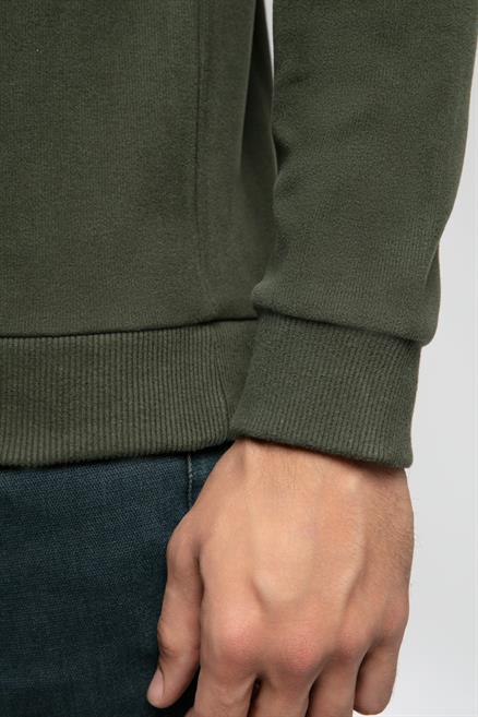 Newdwade Erkek O Yaka Sweatshirt Yeşil
