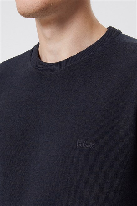 Newdwade Erkek O Yaka Sweatshirt Kahve