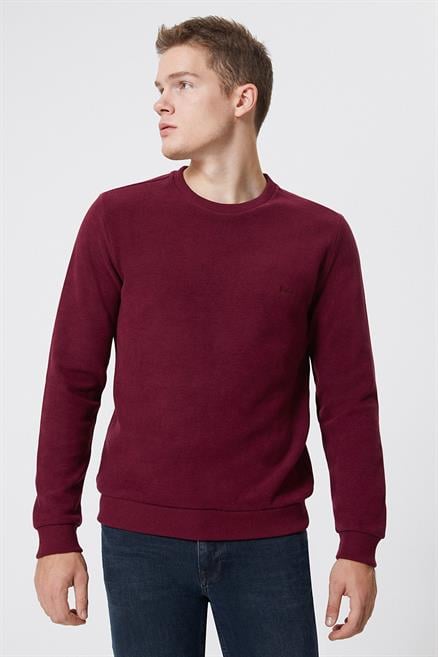 Newdwade Erkek Sweatshırt Bordo 