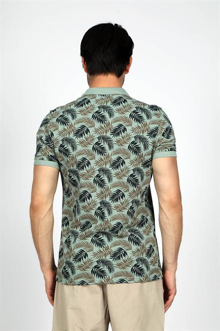 Newjoseph Erkek %100 Pamuk Polo Yaka T-Shirt Mint
