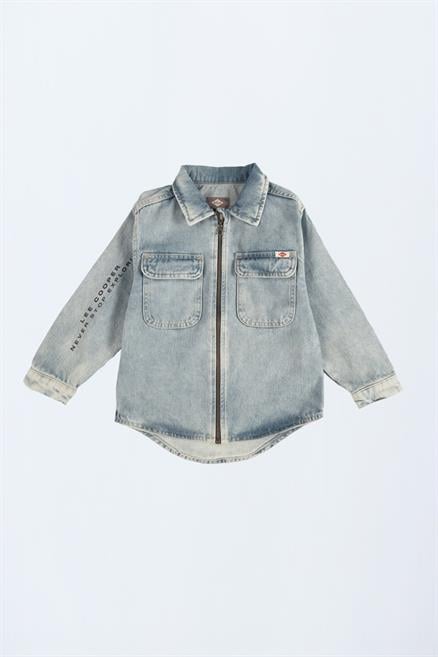 Newman Erkek Çocuk %100 Pamuk Jean Ceket Denim