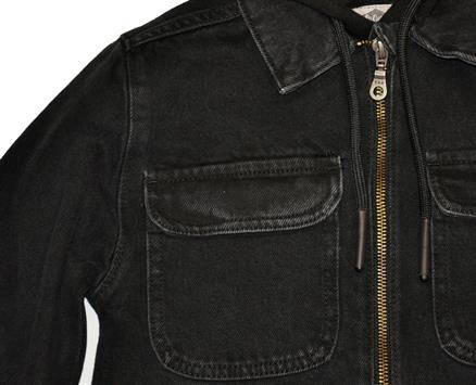Newman Erkek %100 Pamuk Jean Gömlek Antra Black