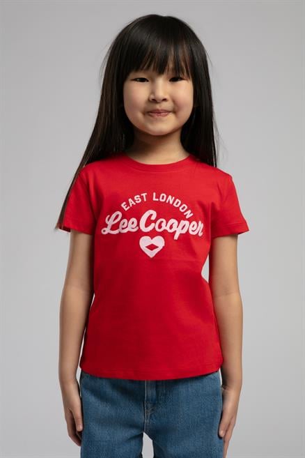 Newry Kız Çocuk %100 Pamuk T-Shirt Kırmızı