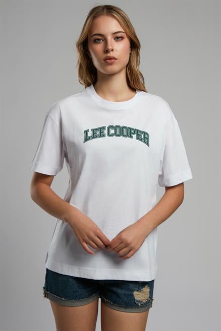 Nina Kadın %100 Pamuk O Yaka T-Shirt Beyaz