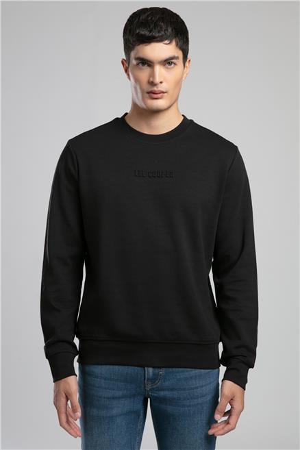 Noahes Erkek O Yaka Sweatshirt Siyah