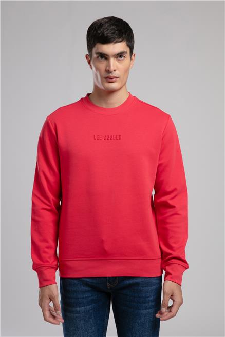 Noahes Erkek O Yaka Sweatshirt Kirmizi