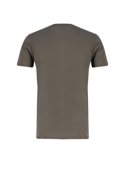 Order Erkek %100 Pamuk Bisiklet Yaka T-Shirt Haki