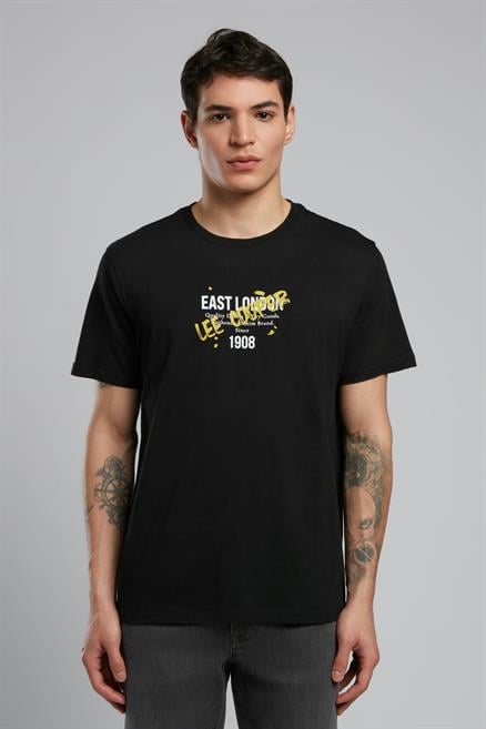 Orsino Erkek %100 Pamuk O Yaka T-Shirt Siyah