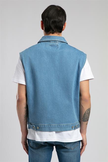 Over Vest Erkek Jean Yelek