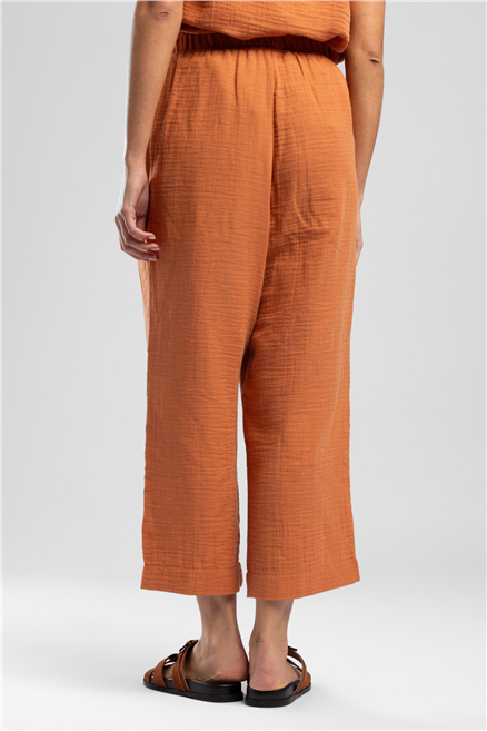 Patty Kadın Crop Pantolon Tarçın