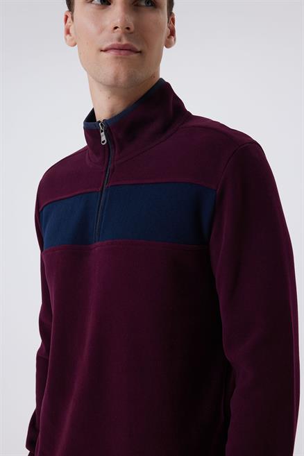 Poys Erkek Sweatshırt Bordo