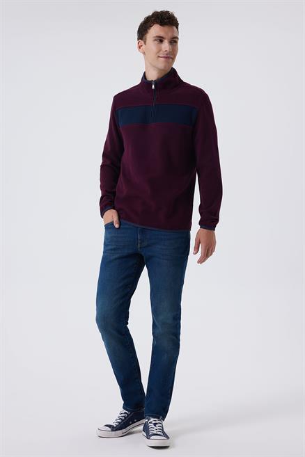 Poys Erkek Sweatshırt Bordo
