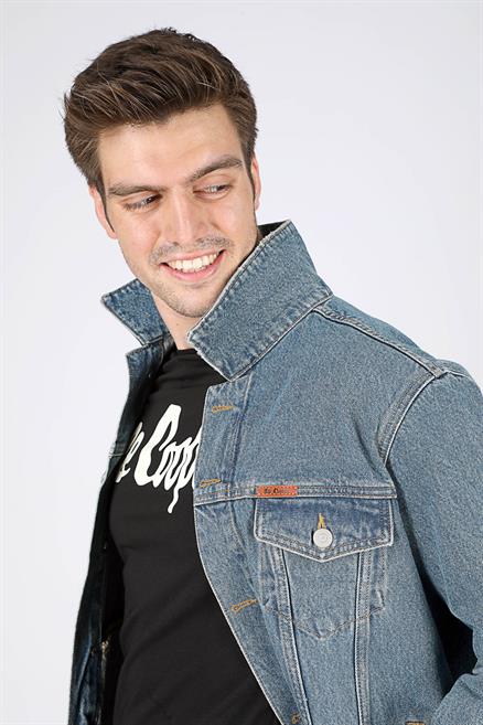 Puebla 5 Erkek %100 Pamuk Jean Ceket